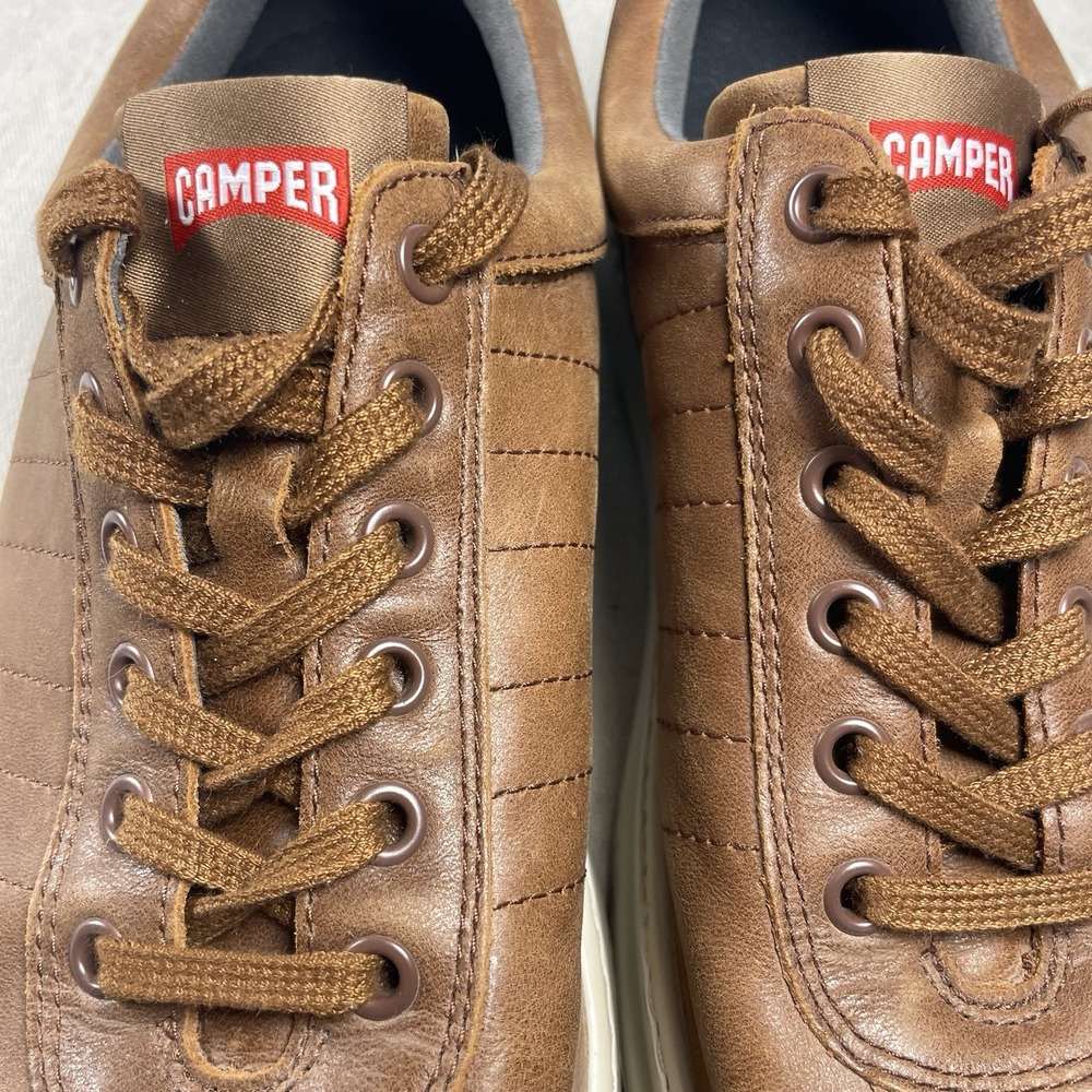Camper Men's Brown Leather Runner Sneakers – Brown, EU 40/ US‎ 7
